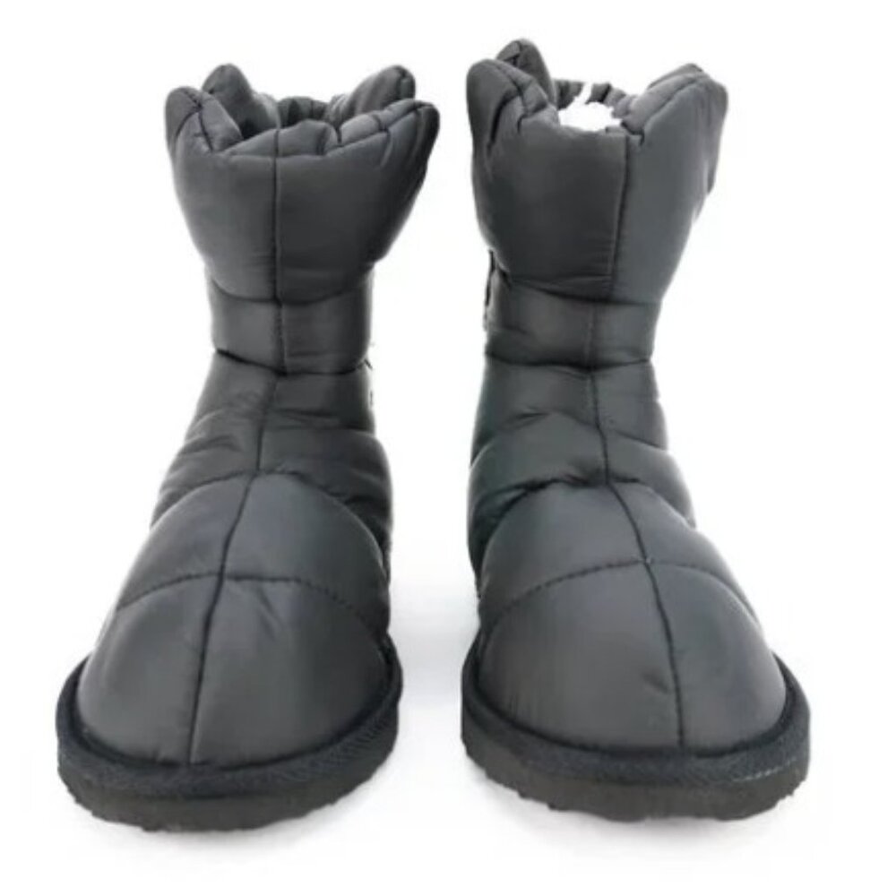 QUPID CARI-38A Black Nylon Boots - Women's Size 6